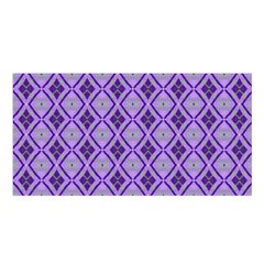 Argyle Large Purple Pattern Satin Shawl by BrightVibesDesign