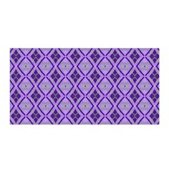 Argyle Large Purple Pattern Satin Wrap by BrightVibesDesign