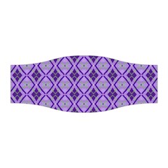 Argyle Large Purple Pattern Stretchable Headband by BrightVibesDesign