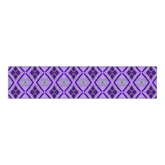 Argyle Large Purple Pattern Velvet Scrunchie by BrightVibesDesign