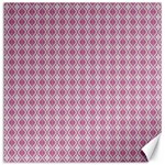 Argyle Light Red Pattern Canvas 20  x 20  19 x19.27  Canvas - 1