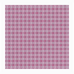 Argyle Light Red Pattern Medium Glasses Cloth by BrightVibesDesign