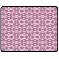 Argyle Light Red Pattern Fleece Blanket (medium)  by BrightVibesDesign