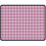 Argyle Light Red Pattern Fleece Blanket (Medium)  60 x50  Blanket Front