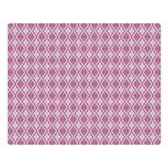 Argyle Light Red Pattern Double Sided Flano Blanket (large)  by BrightVibesDesign