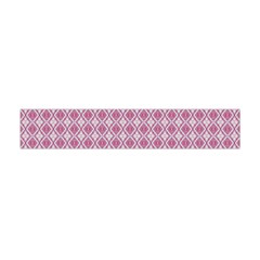 Argyle Light Red Pattern Flano Scarf (mini) by BrightVibesDesign