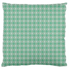 Argyle Light Green Pattern Standard Flano Cushion Case (one Side) by BrightVibesDesign