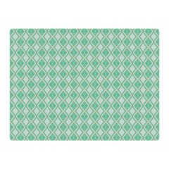 Argyle Light Green Pattern Double Sided Flano Blanket (mini)  by BrightVibesDesign