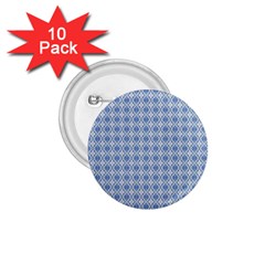 Argyle Light Blue Pattern 1 75  Buttons (10 Pack) by BrightVibesDesign