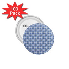 Argyle Light Blue Pattern 1 75  Buttons (100 Pack) 