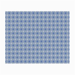 Argyle Light Blue Pattern Small Glasses Cloth