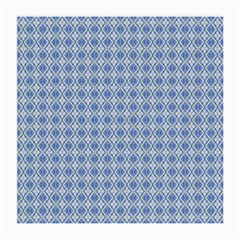 Argyle Light Blue Pattern Medium Glasses Cloth (2 Sides)