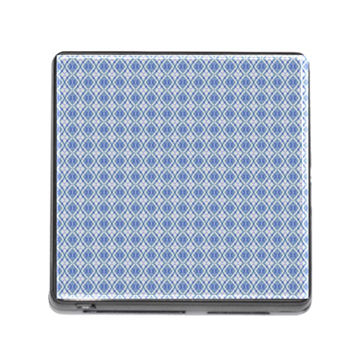 Argyle Light Blue Pattern Memory Card Reader (Square 5 Slot)