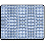 Argyle Light Blue Pattern Fleece Blanket (Medium)  60 x50  Blanket Front