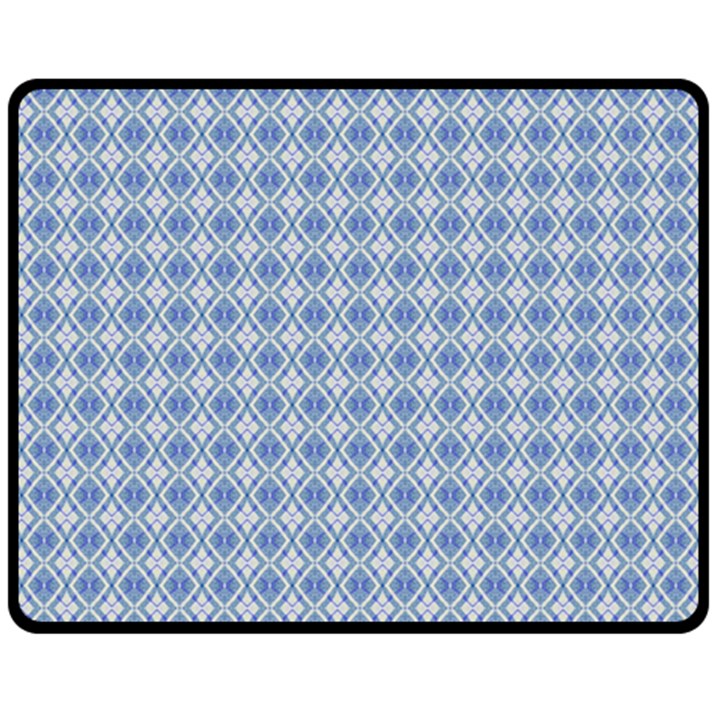 Argyle Light Blue Pattern Fleece Blanket (Medium) 