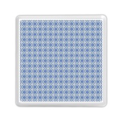 Argyle Light Blue Pattern Memory Card Reader (square) by BrightVibesDesign