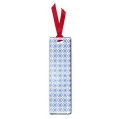 Argyle Light Blue Pattern Small Book Marks by BrightVibesDesign