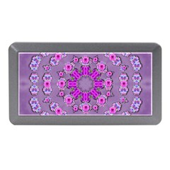 Beautiful Floral Wreaths And Flowers Around The Earth Memory Card Reader (mini) by pepitasart