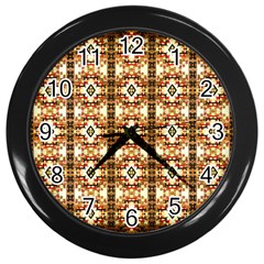 Nr-2 Colorful Wall Clock (black) by ArtworkByPatrick