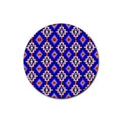 NR-7 COLORFUL Rubber Round Coaster (4 pack) 