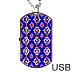 Nr-7 Colorful Dog Tag Usb Flash (two Sides) by ArtworkByPatrick