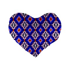 Nr-7 Colorful Standard 16  Premium Heart Shape Cushions by ArtworkByPatrick