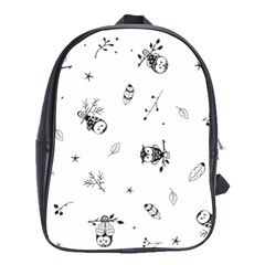 Wise And Big Eyes School Bag (large) by WensdaiAmbrose