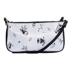 Wise And Big Eyes Shoulder Clutch Bag by WensdaiAmbrose