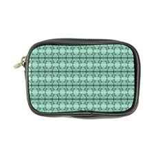 Cute Flowers Vines Pattern Pastel Green Coin Purse by BrightVibesDesign