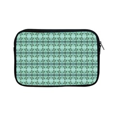 Cute Flowers Vines Pattern Pastel Green Apple Ipad Mini Zipper Cases by BrightVibesDesign