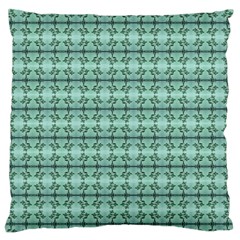 Cute Flowers Vines Pattern Pastel Green Large Flano Cushion Case (one Side) by BrightVibesDesign