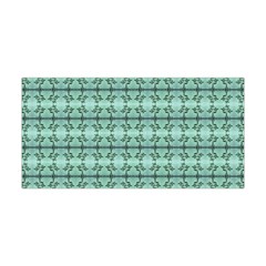 Cute Flowers Vines Pattern Pastel Green Yoga Headband by BrightVibesDesign