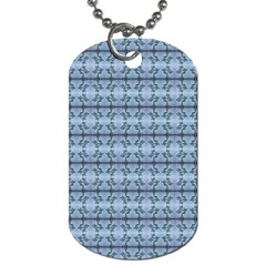 Cute Flowers Pattern Pastel Blue Dog Tag (one Side) by BrightVibesDesign