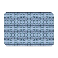 Cute Flowers Pattern Pastel Blue Plate Mats by BrightVibesDesign