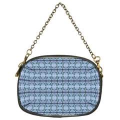 Cute Flowers Pattern Pastel Blue Chain Purse (two Sides) by BrightVibesDesign