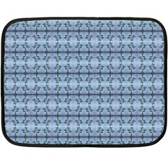 Cute Flowers Pattern Pastel Blue Fleece Blanket (mini) by BrightVibesDesign