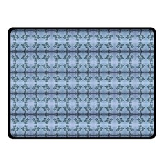 Cute Flowers Pattern Pastel Blue Fleece Blanket (small) by BrightVibesDesign