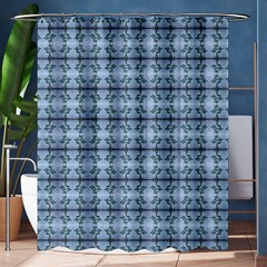 Cute Flowers Pattern Pastel Blue Shower Curtain 60  X 72  (medium)  by BrightVibesDesign