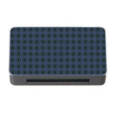 Argyle Dark Purple Black Pattern Memory Card Reader With Cf by BrightVibesDesign