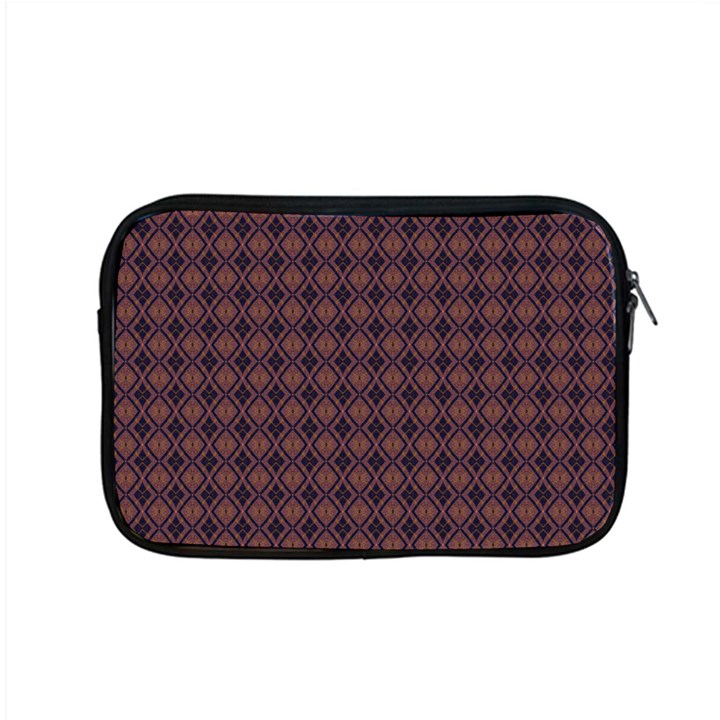 Argyle Dark Purple Yellow Pattern Apple MacBook Pro 15  Zipper Case