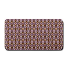 Ornate Oval  Pattern Yellow Blue Medium Bar Mats by BrightVibesDesign