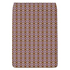 Ornate Oval  Pattern Yellow Blue Removable Flap Cover (s) by BrightVibesDesign