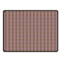 Ornate Oval  Pattern Yellow Blue Double Sided Fleece Blanket (small)  by BrightVibesDesign