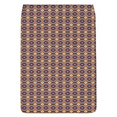 Ornate Oval Pattern Brown Blue Removable Flap Cover (S)