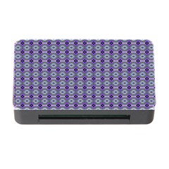 Ornate Oval Pattern Purple Green Memory Card Reader with CF