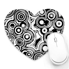 Circles Heart Mousepads by WensdaiAmbrose