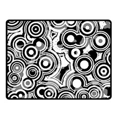 Circles Double Sided Fleece Blanket (small)  by WensdaiAmbrose