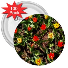 Tulips In April 3  Buttons (100 Pack) 