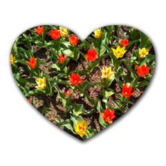 Tulips In April Heart Mousepads