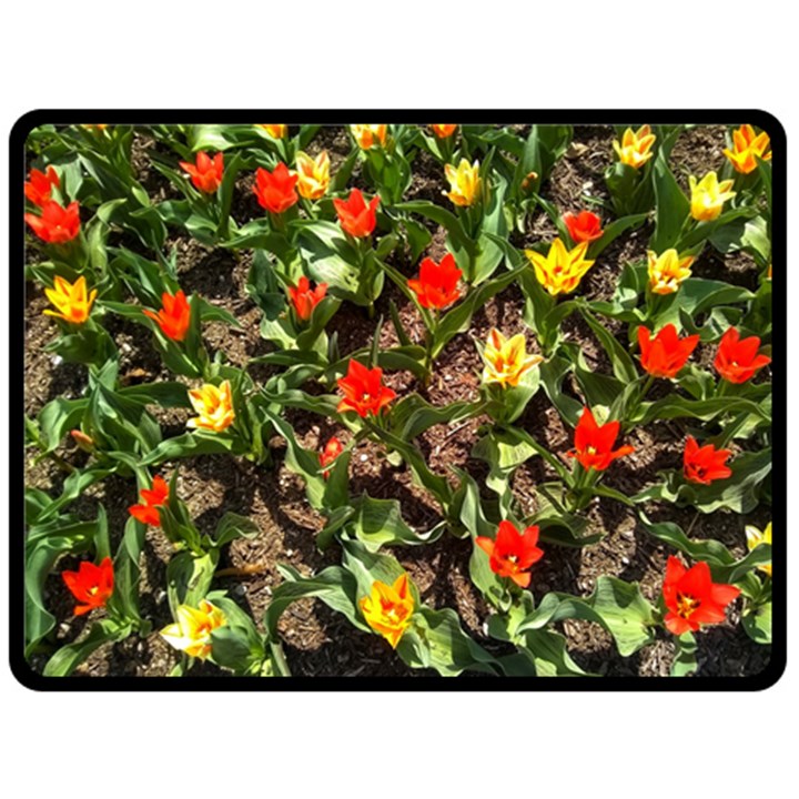 Tulips in April Fleece Blanket (Large) 